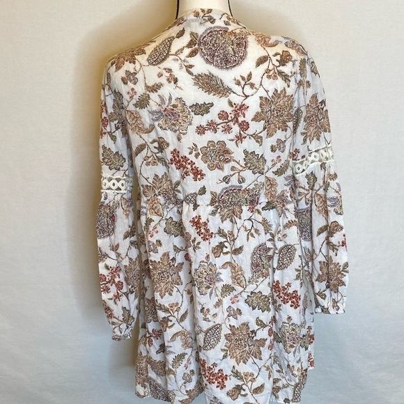 TASSELS N LACE Cottage Core Empire Crochet Top - Picture 3 of 7